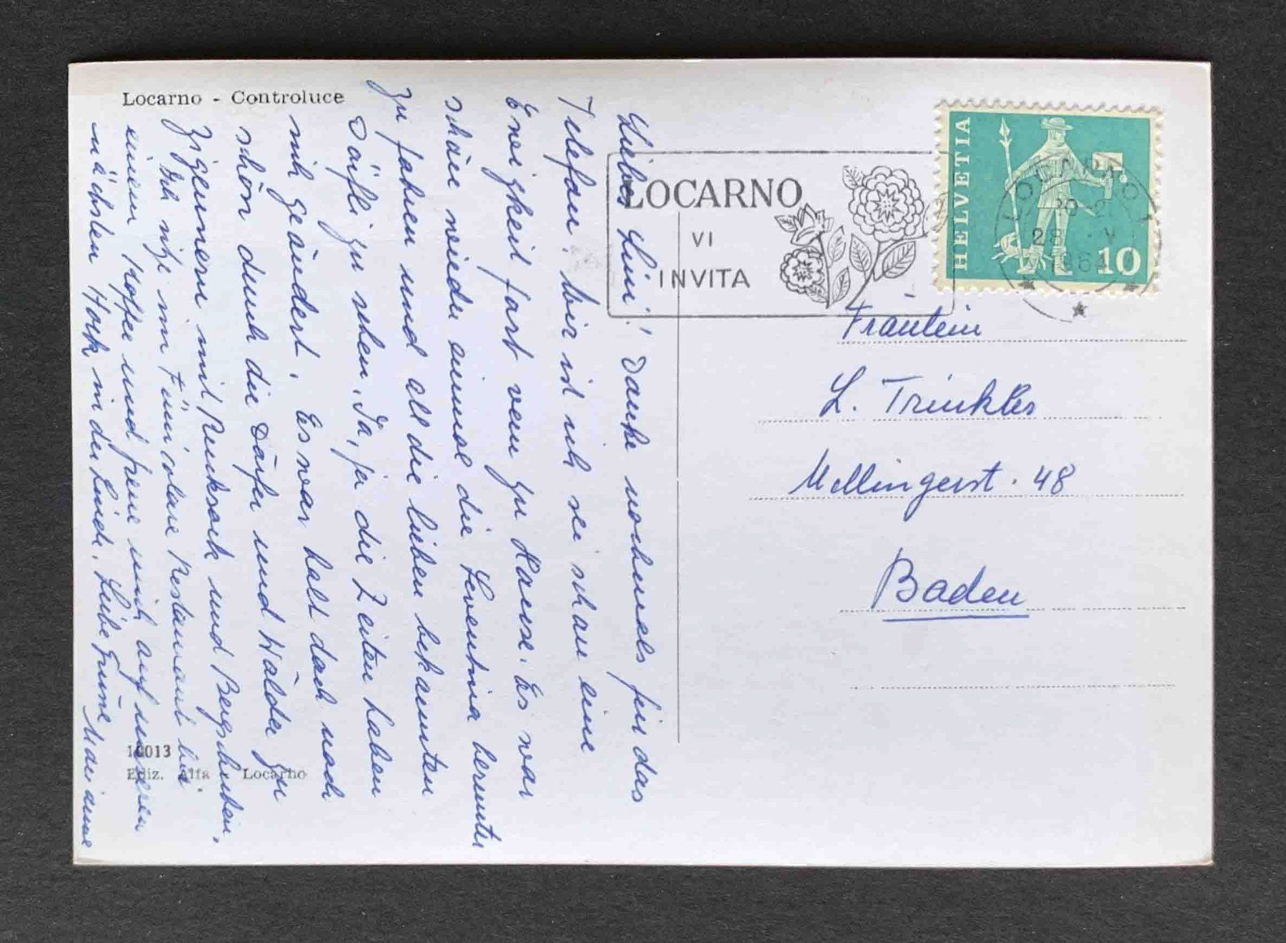 Cartoline postali: AK Locarno Controluce – Usato da Goldau venduto da artelier1 1