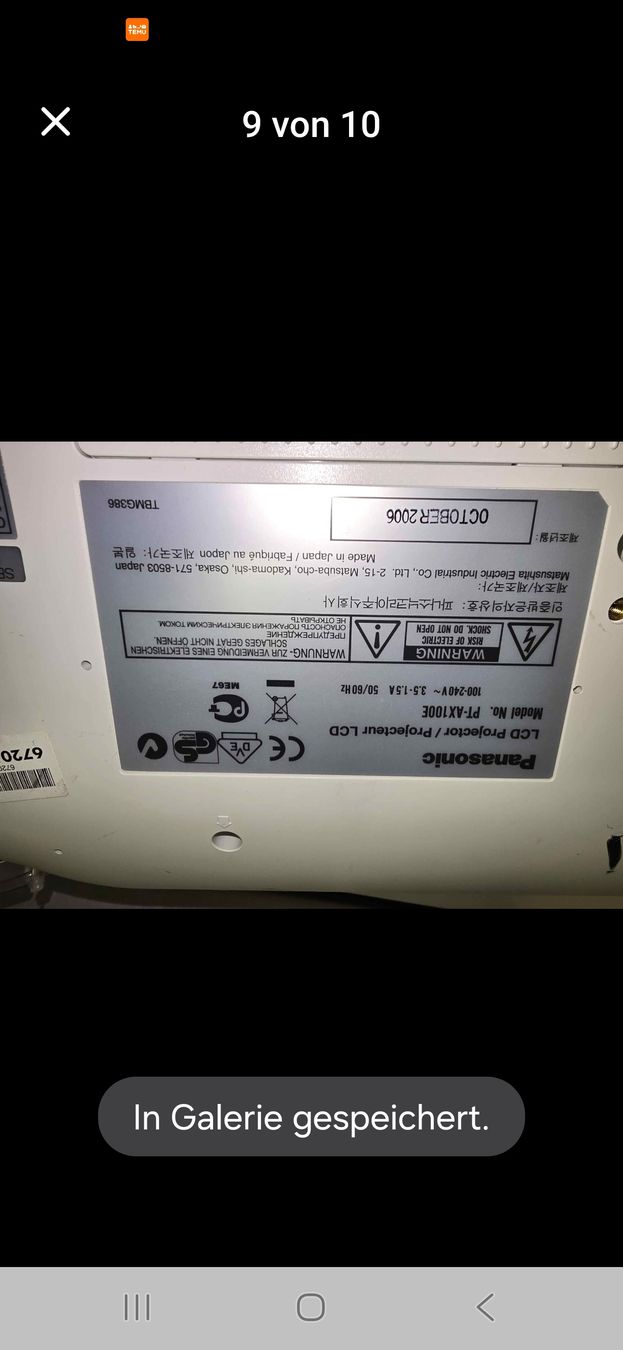 Panasonic Videoprojektoren: Panasonic Beamer PT-AX100E – Gebraucht aus Lenzburg von cameleoncolor 2