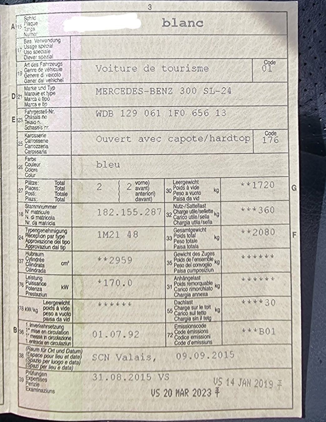 Mercedes-Benz Automobili: Mercedes-Benz 300 SL – Usato da Sion venduto da Dij023 7