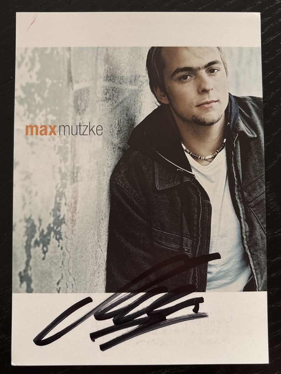 Autografi: Max Mutzke - Signierte Autogrammkarte - Selten! – Usato da Uetendorf venduto da hoisle