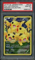 Pokemon Pikachu Radiant Collection Full Art PSA 10 Gem MT