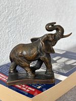 🔥Massiver Vintage Bronze Elefant Briefbeschwerer 680g Deko