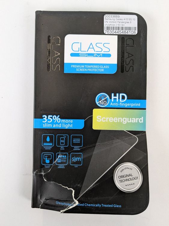 SAMSUNG Galaxy A15 Screenguard Vollbild Panzerglas 1