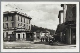 1930, CHIASSO, FRONTIERA ITALO-SVIZZERA, ANIMATA