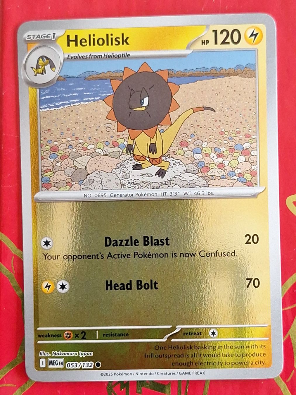 Pokémon Carte collezionabili: Heliolisk - Reverse Holo Pokemon Mega Evolution – Usato da Altstätten SG venduto da GGsGameshop