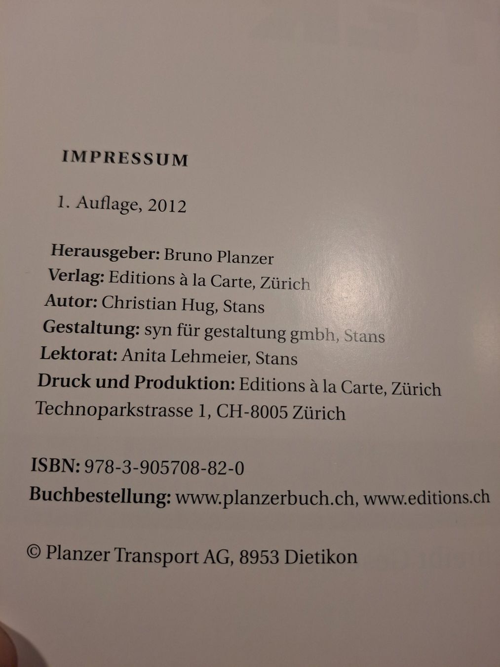 Bücher: Die selben sieben Laster - PLANZER TRANSPORT 1.Auflage 2012 – Gebraucht aus Horriwil von TOKYONIGHTS 1