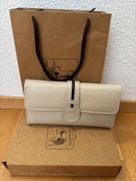 Lederportemonnaie neu beige- Steinfarben