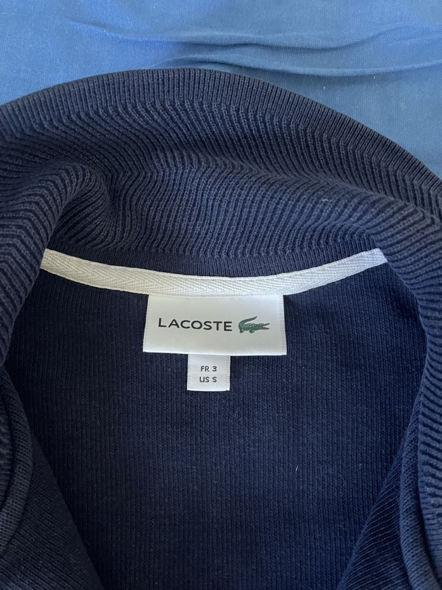 Lacoste Maglioni & Felpe: Lacoste Pullover mit Reissverschluss dunkelblau Grösse S – Usato da Muttenz venduto da murielle4132 3