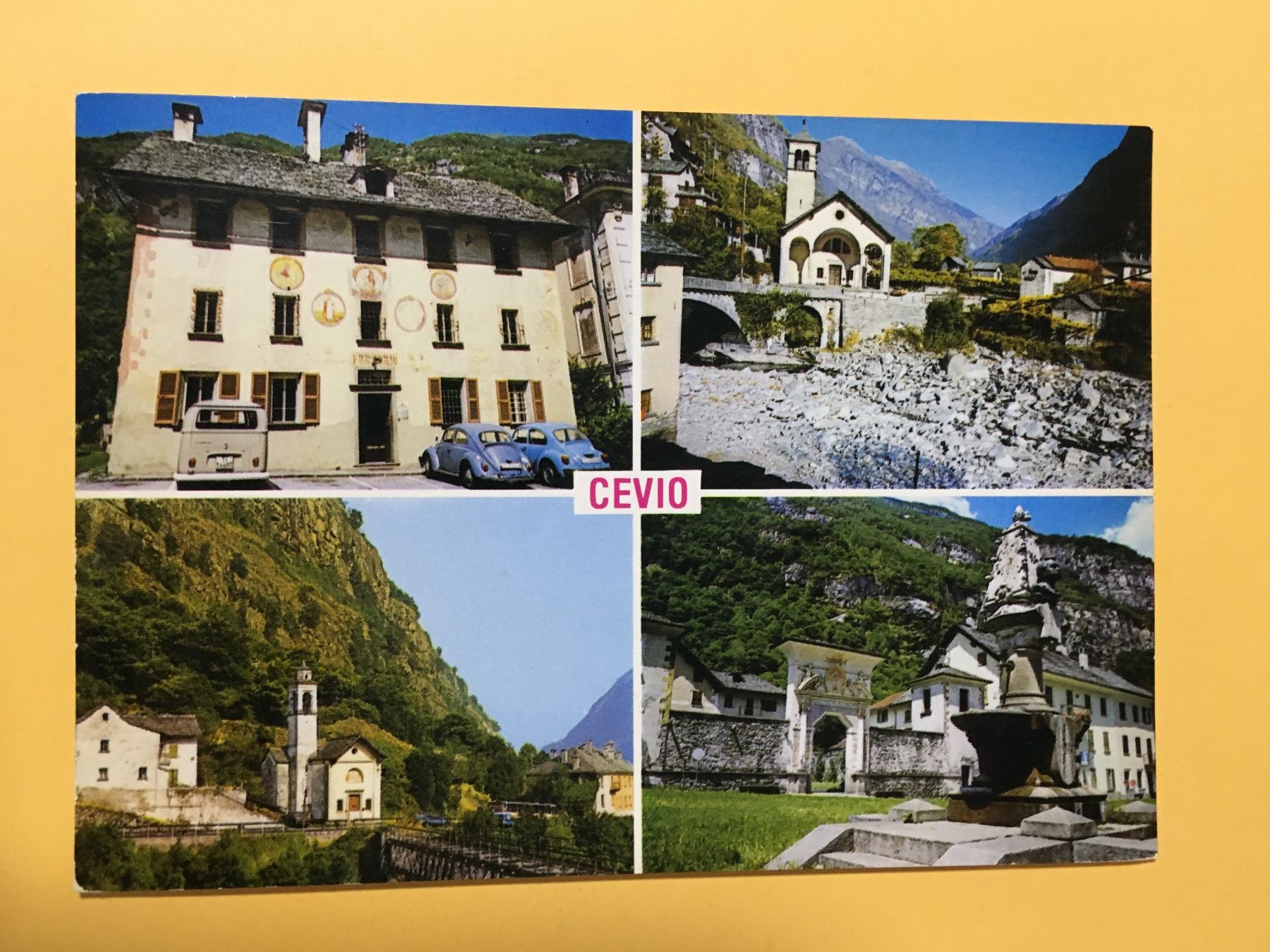 Cartoline postali: Cevio Tessin mehrbildrig 1986 – Usato da Küttigen venduto da Melisch1000