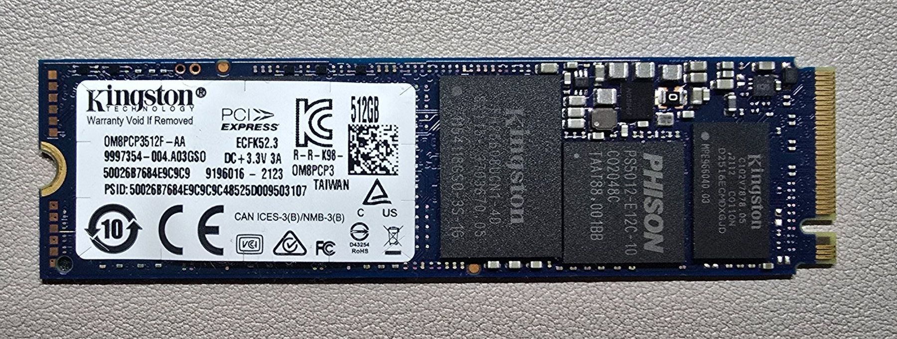 Kingston Harddisks: SSD NVMe Kingston 512 GB – Gebraucht aus Lausanne von Super_IT