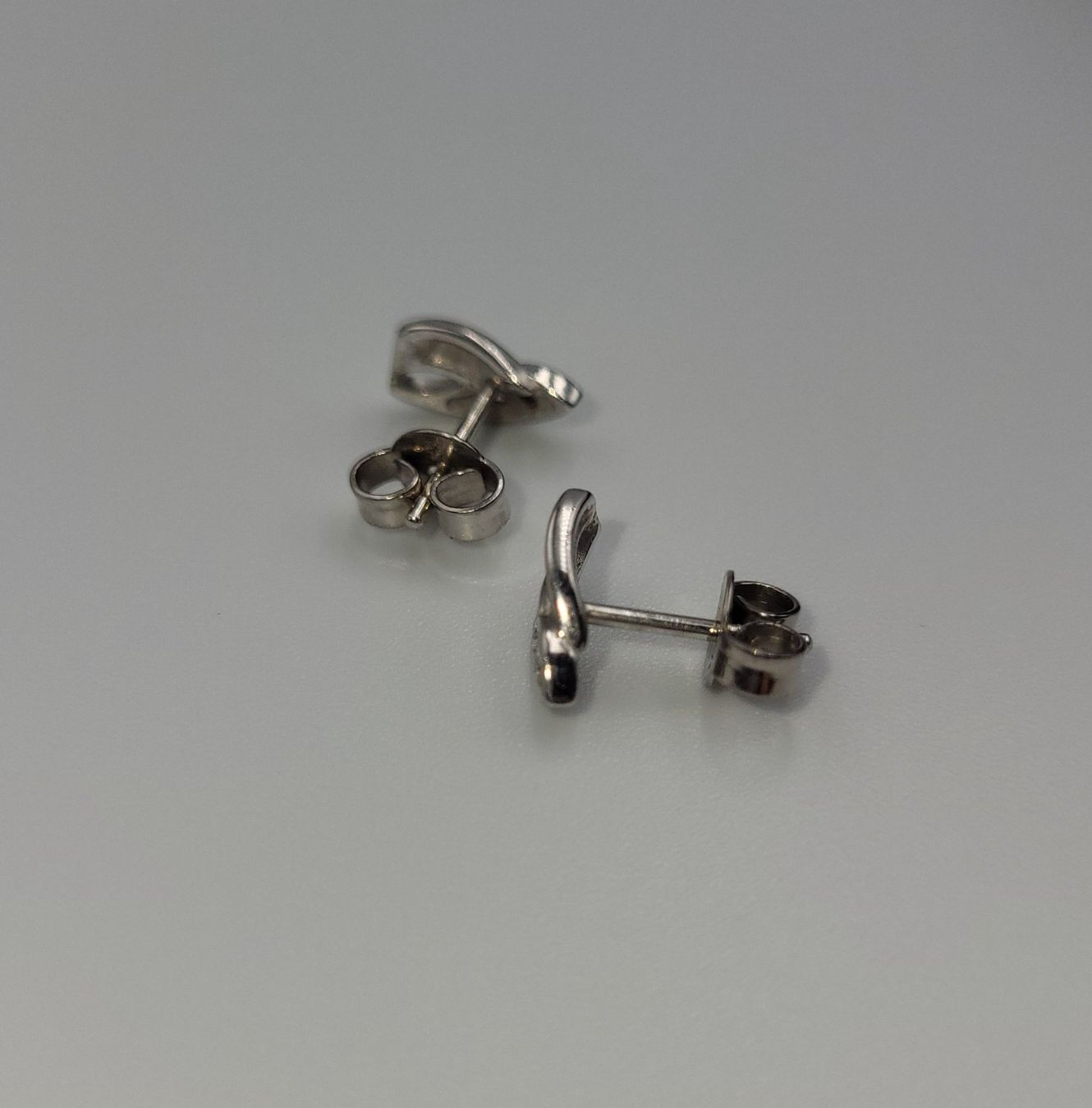 Orecchini pendenti & Orecchini a lobo: 585 Weiss Gold Ohrstecker mit Steine – Usato da Wald ZH venduto da Dasilver 5