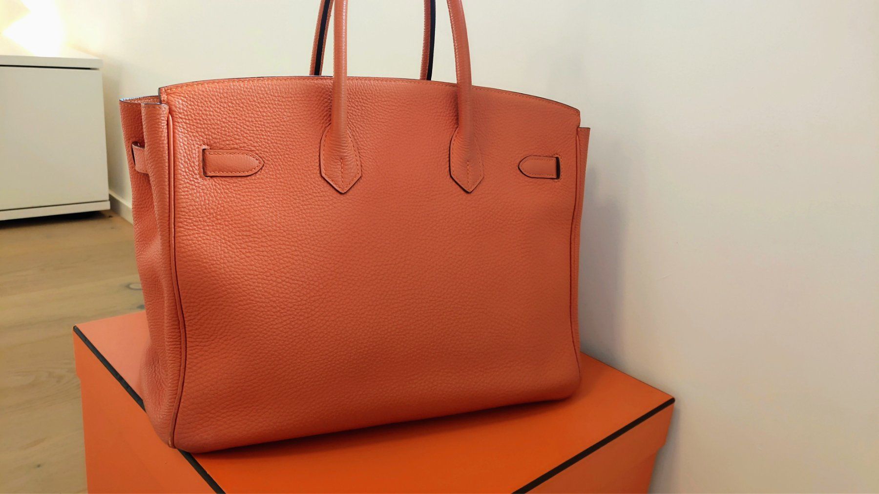 Hermès Borse: Hermes Birkin 35 Togo, orange – Usato da Meilen venduto da Aphrodite87 5