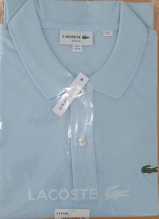 LACOSTE XXL / 7 SLIM FIT BLUE CLAIR ORIGINAL MIT ÉTIQUETTE