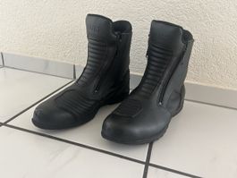 Bilt Motorcycle Boots Black Leather Zip-up Touring Boot