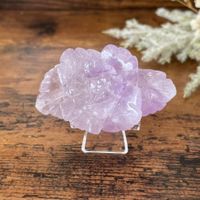 ✲ Amethyst Rose Blume ✲ 53g / 55mm Flower Skulptur