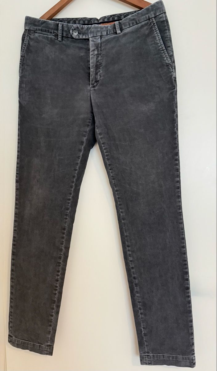 Hackett Pantaloni: Hackett London Cord Chinos - Grey - Size 32L – Usato da Zollikerberg venduto da MK-13 1