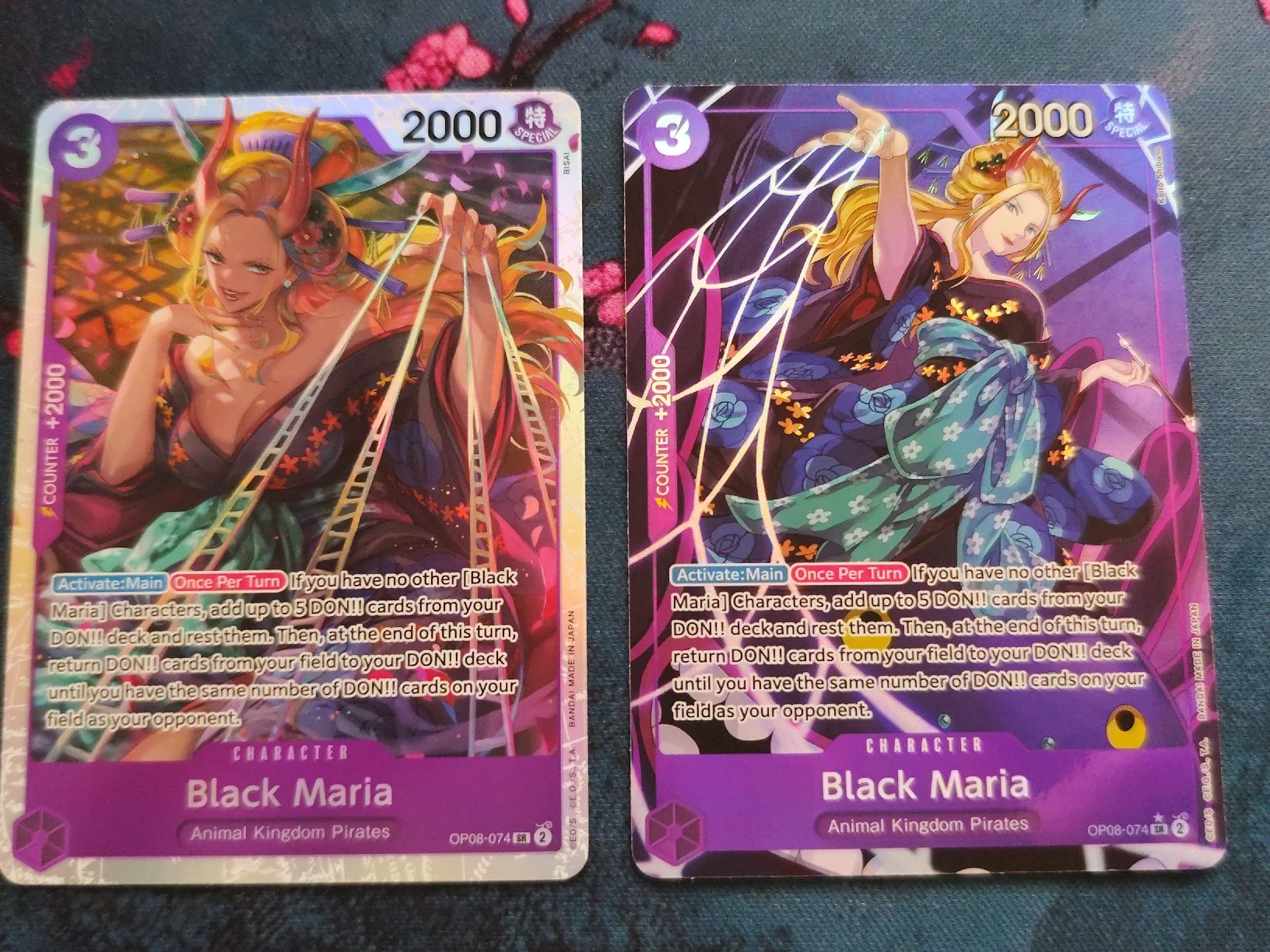 Bandai Sammelbilder & Trading cards: One Piece Black Maria OP08-074 EN – Neu (gemäss Beschreibung) aus Schlossrued von LAP2012
