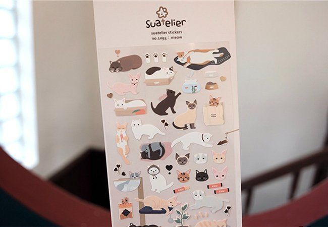 Schöne Sticker Set - Süsse Kitty Meow | Kaufen auf Ricardo