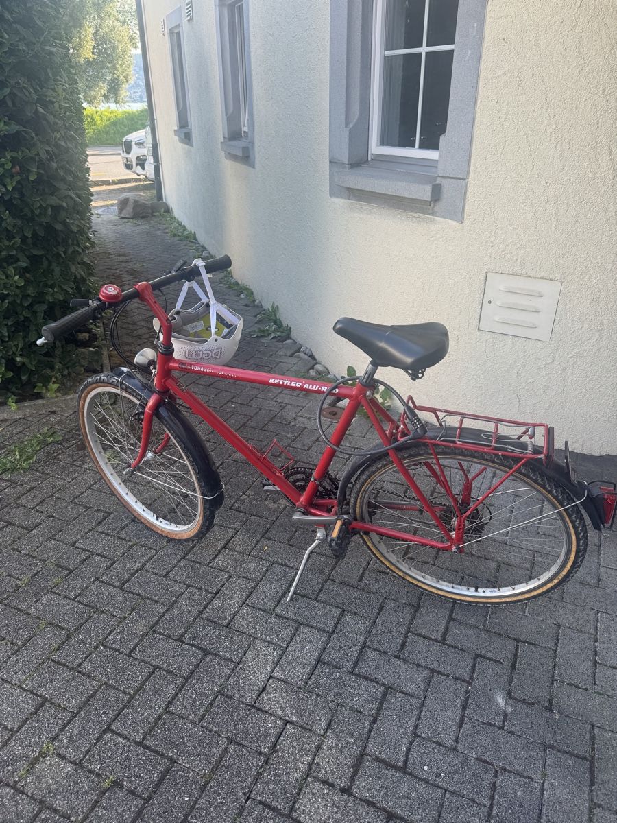 Kettler Biciclette: Kettler Old-timer Red Bicycle Used – Usato da Thalwil venduto da inf_86dk