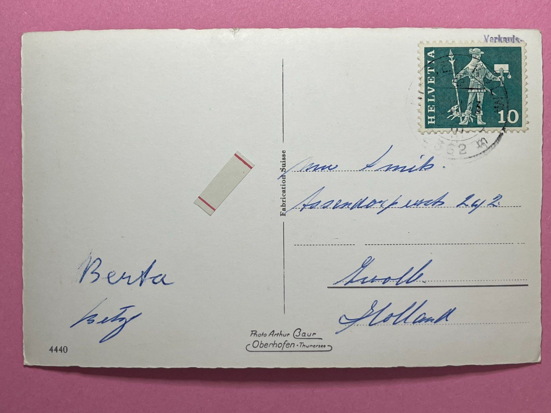 Cartoline postali: Thunersee - Motorschiff "Bubenberg" – Usato da Steg VS venduto da danwer74 1
