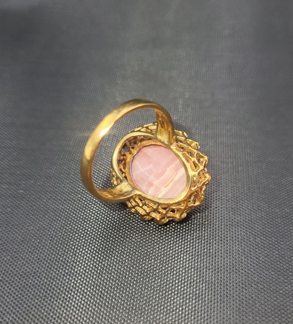 Anelli: Gold 585 Vintage Ring Mit Rosa Stein – Usato da Wald ZH venduto da Dasilver 2