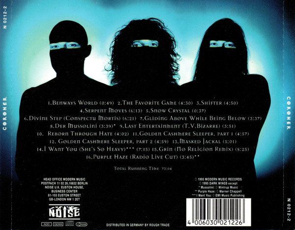 CD: Coroner - Coroner (CD) – Usato da Uzwil venduto da visions77 1
