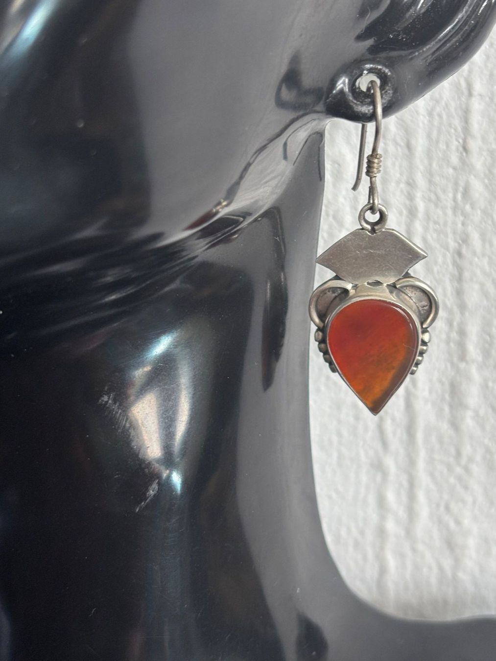 Orecchini pendenti & Orecchini a lobo: Boucles d'oreilles argent 925 cornaline ethniques style – Usato da Peseux venduto da Cresus27 8