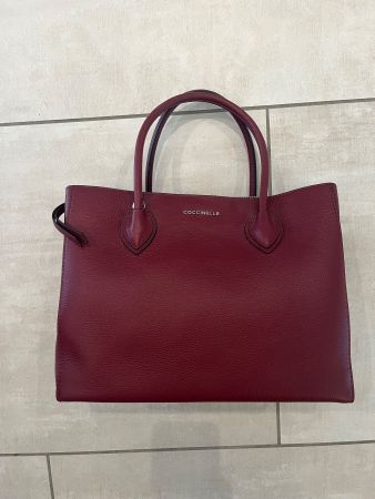 Coccinelle Handtasche – Bordeaux-Rot | Neu, nie getragen