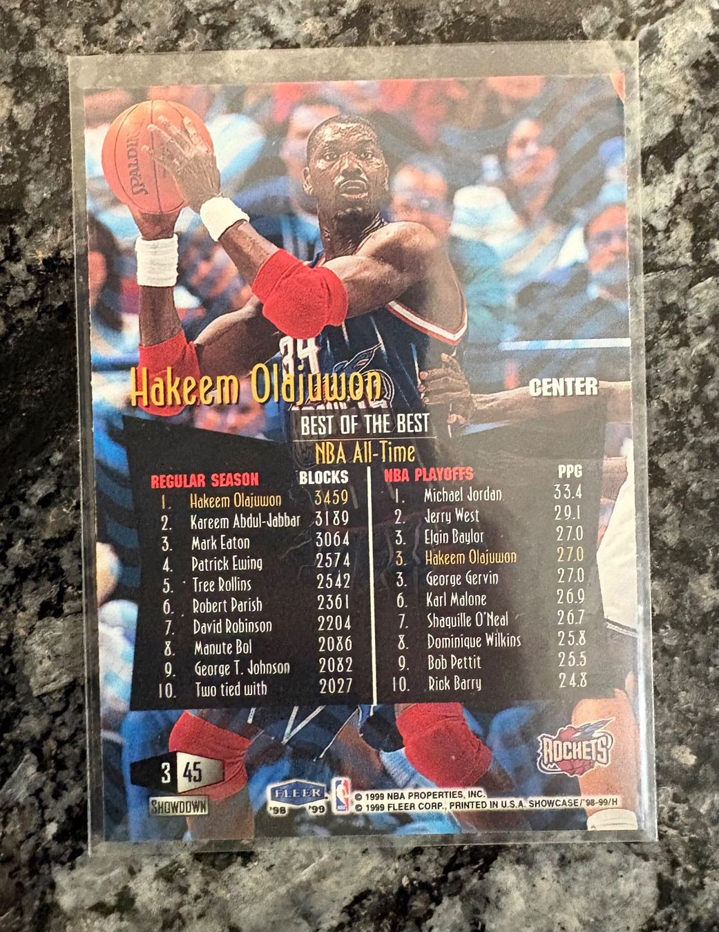 Nba Carte collezionabili: NBA Hakeem Olajuwon Flair Showcase Card – Nuovo (secondo la descrizione) da Muttenz venduto da joba23 1