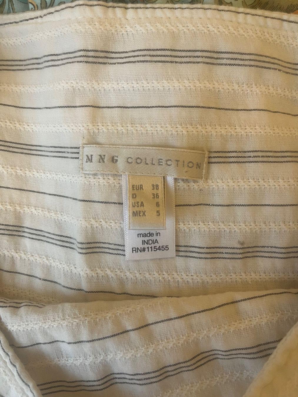 Mango Gonne: Mango Rüschenrock beige blau – Usato da Luzern venduto da maschmo 1
