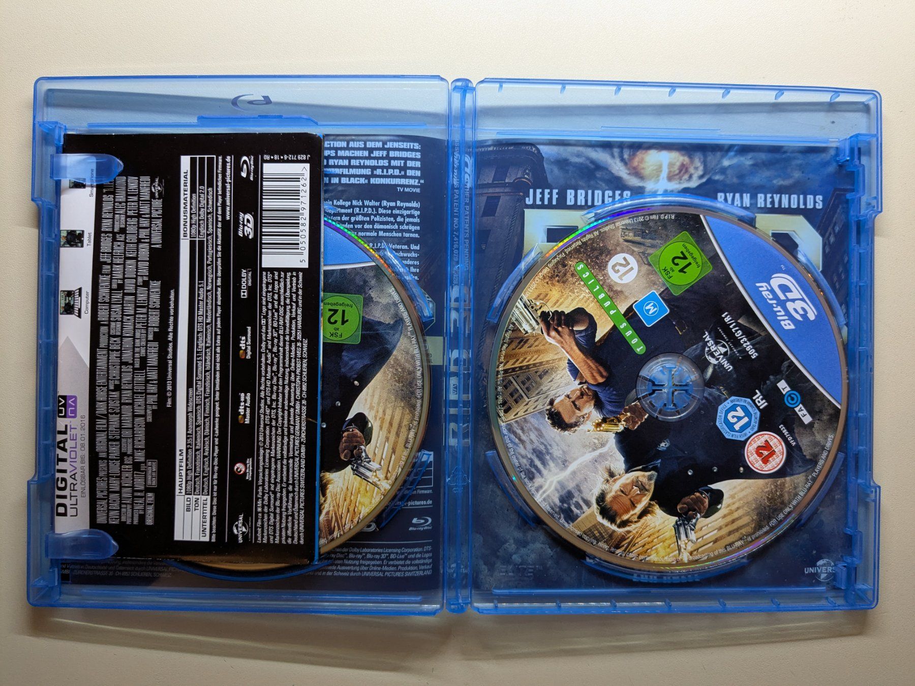 Tutti i DVDs: "R.I.P.D." mit Jeff Bridges [2 Blu-rays / 2D&3D] – Usato da Port venduto da gecotom 2