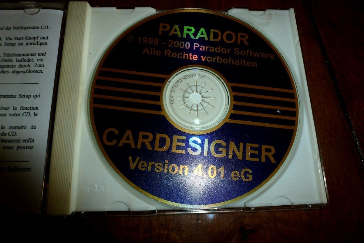 Software: Software CardDesigner Version 4.01 mit Serial Number – Gebraucht aus Emmen von newcar4you 2