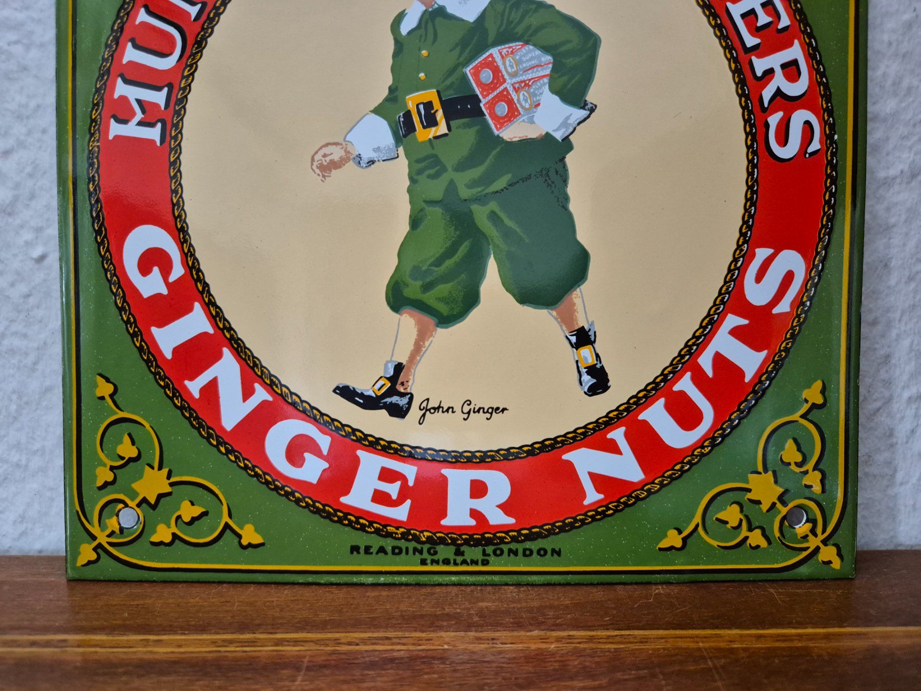 Schilder: Emailschild Huntley Palmers Ginger Nuts Logo Emaille Schild – Gebraucht aus Schaffhausen von pfanis09 2