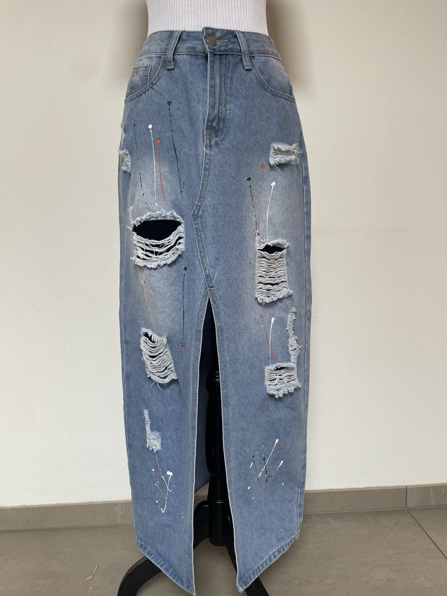 Gonne: Maxi Jeansrock – Nuovo (secondo la descrizione) da Sigriswil venduto da ck56