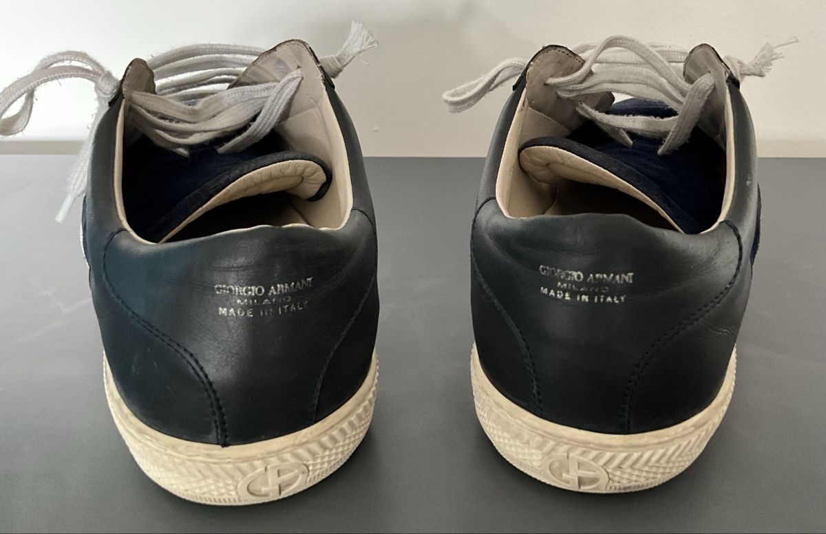 Armani Damenschuhe: Giorgio Armani Sneaker, Grösse 38.5, Dunkelblau – Neu (gemäss Beschreibung) aus Zürich von thovala 6