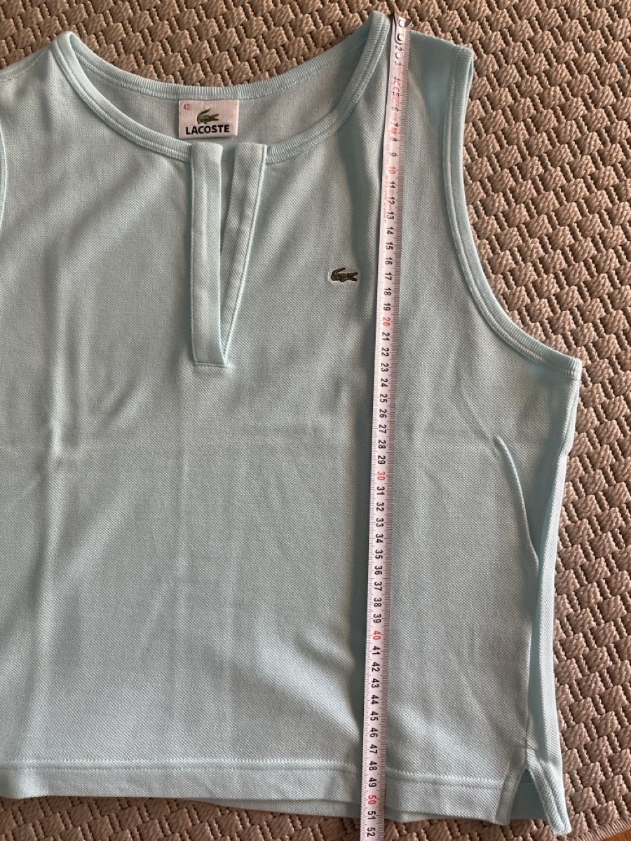 Lacoste Magliette Polo: Lacoste Poloshirt Aermellos, hellblau, 42 – Usato da Solothurn venduto da Bobesch08 4