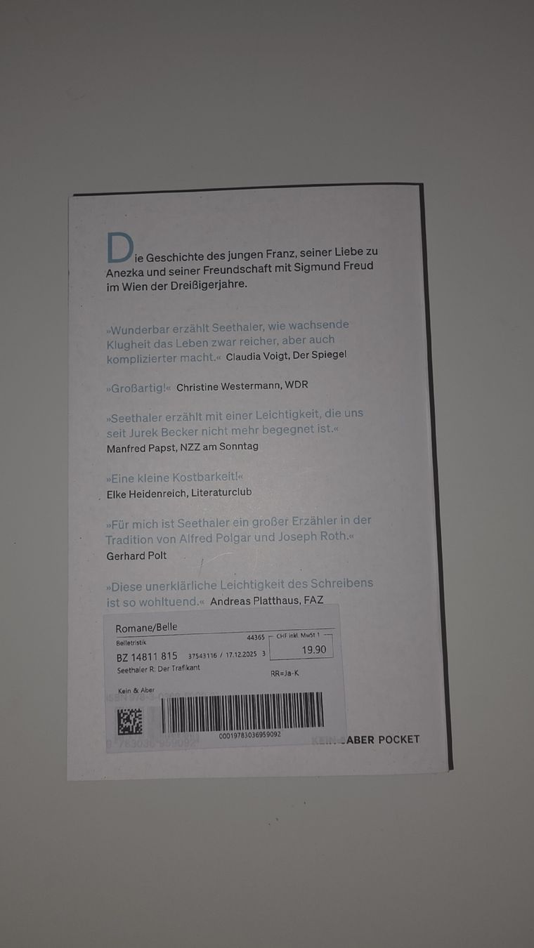 Bücher: Der Trafikant von Robert Seethaler – Neu (gemäss Beschreibung) aus Glattfelden von lenaaa_07 1