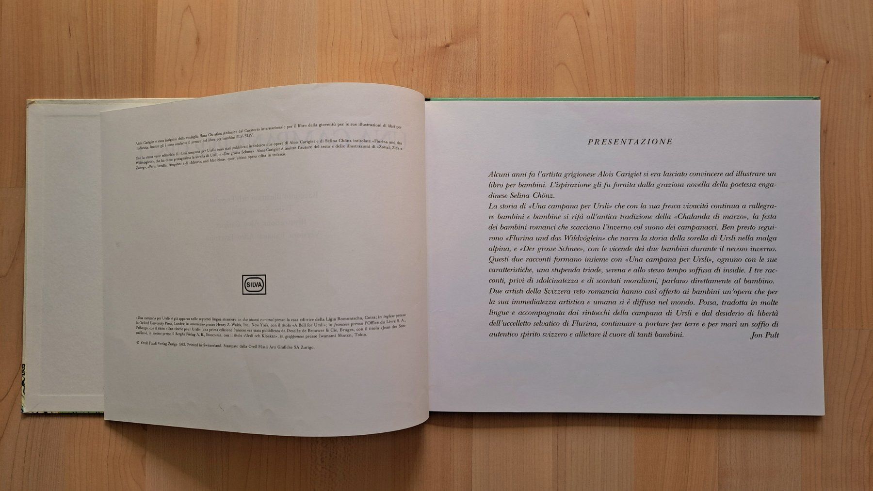 Libri: Una campana per Ursli - 1983 – Usato da Affoltern am Albis venduto da saminou01 1