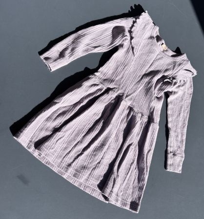 Dilling merino Kleid lila, Gr 98/104
