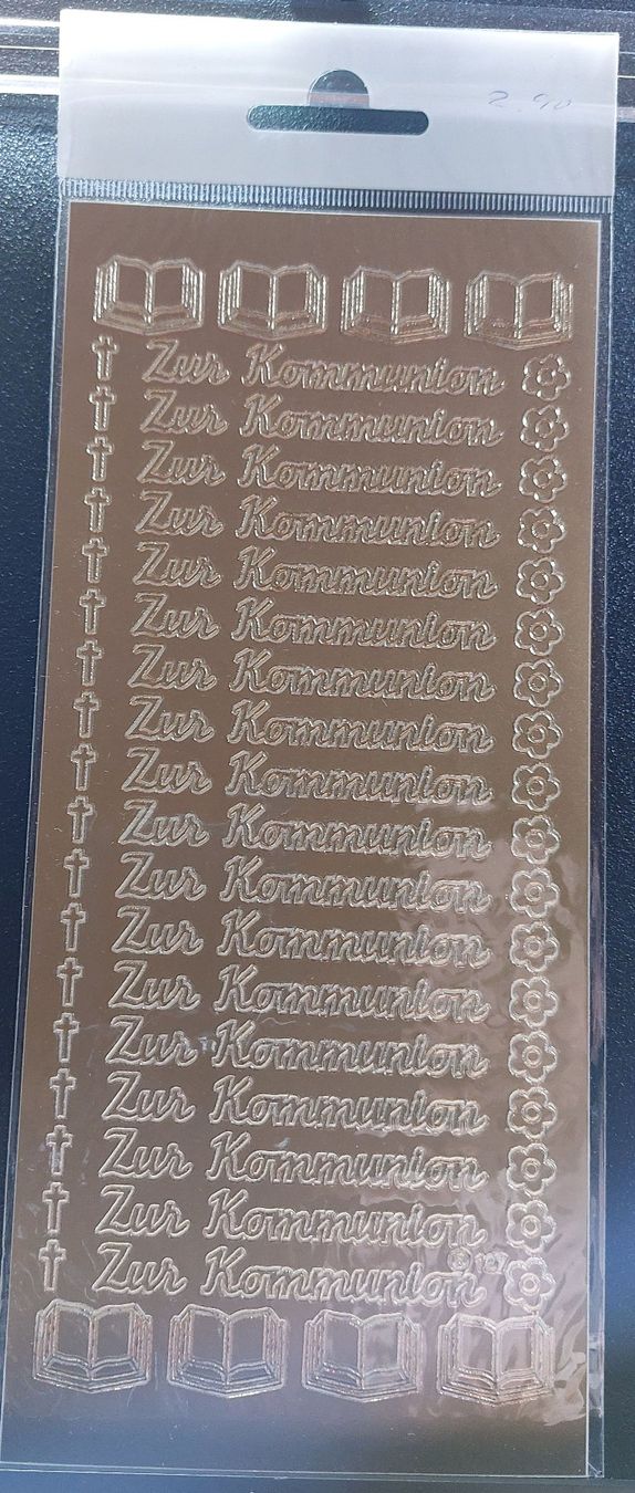 Sticker: Aufkleber "Zur Kommunion" Gold oder Silber / Neupreis 2.90 – Nuovo e nell'imballaggio originale da Zollikofen venduto da Blackie 5