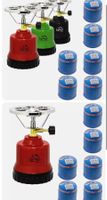 + T24 Campingkocher ECO mit 6 Gaskartuschen 190 g Gaskocher
