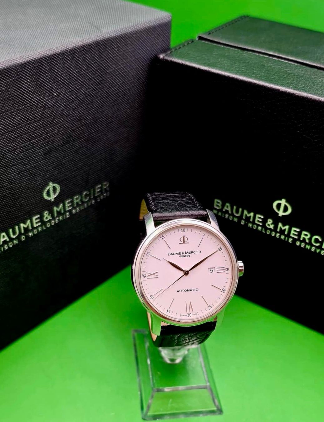 Baume & Mercier Orologi: BAUME&MERCIER GENEVE CLASSIMA DATE MECHANISCH AUTOMATIC SWIS – Usato da Neftenbach venduto da Taschen-Uhren