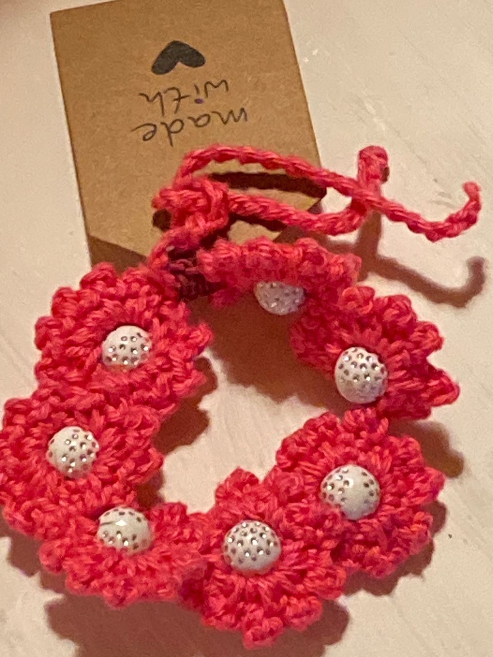 Armbänder & -reifen: ARMKETTE ,HANDGEMACHT PINK – Neu und originalverpackt aus Meienried von ManuelaBoutique 2