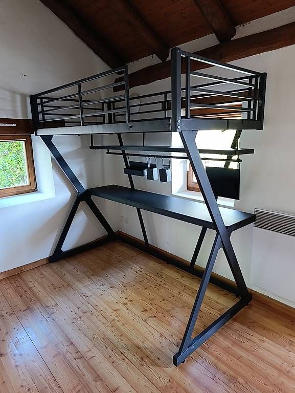Lits: Letto a soppalco con scrivania  – D'occasion à Viganello par biz_cp9h 2