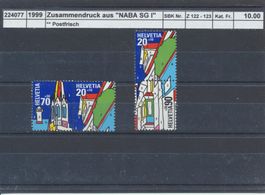1999 Zusammendruck aus "NABA St. Gallen I", ** postfrisch