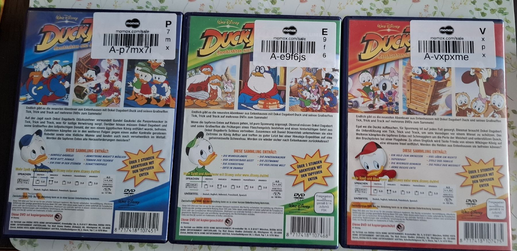Tutti i DVDs: Ducktales 1-3 DVD – Usato da Basel venduto da mgn_ft72 1