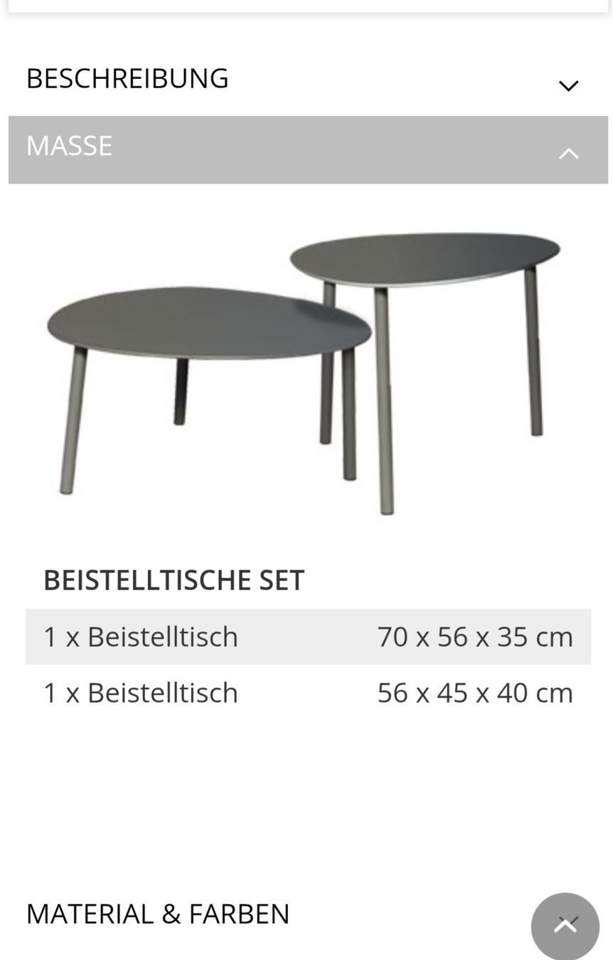 Tavoli: 2 Beistelltisch zu verkaufen, groß und klein.  Denova Aktion – Nuovo e nell'imballaggio originale da Oetwil a.d. Limmat venduto da Rebi_reina 1