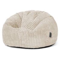 Gemütliches Sitzsack-Sofa, Cremeweiss, Cord