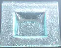 Glas Schale quadratisch, wunderschön und zeitlos 12x12cm