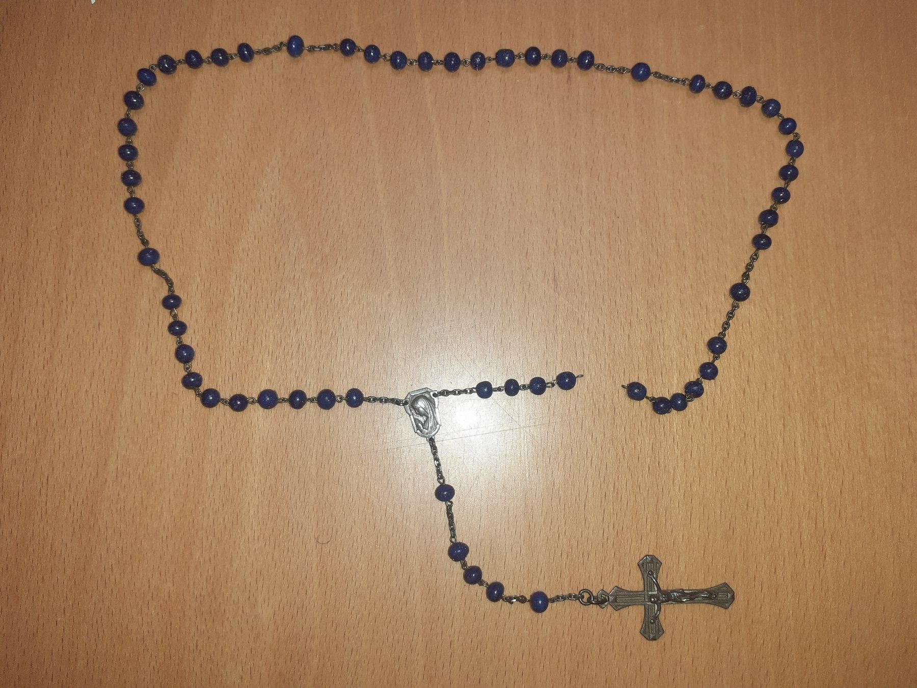 Sonstiger Schmuck: Rosenkranz aus Lapislazuli – Defekt aus Linthal von Luther